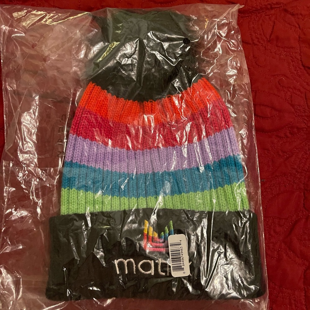 New Matix Multi-Colored Striped Beanie